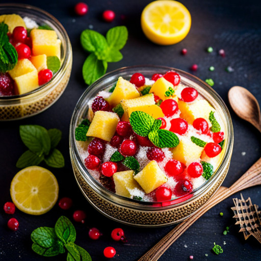 Delicious Pineapple and red currant dish 93153